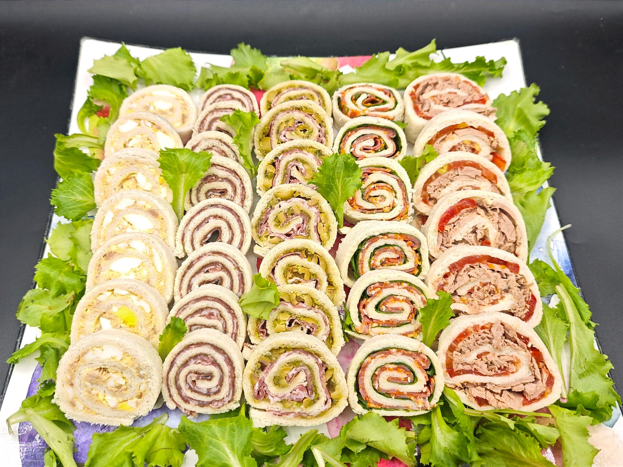 Roulés de sandwichs sans lactose