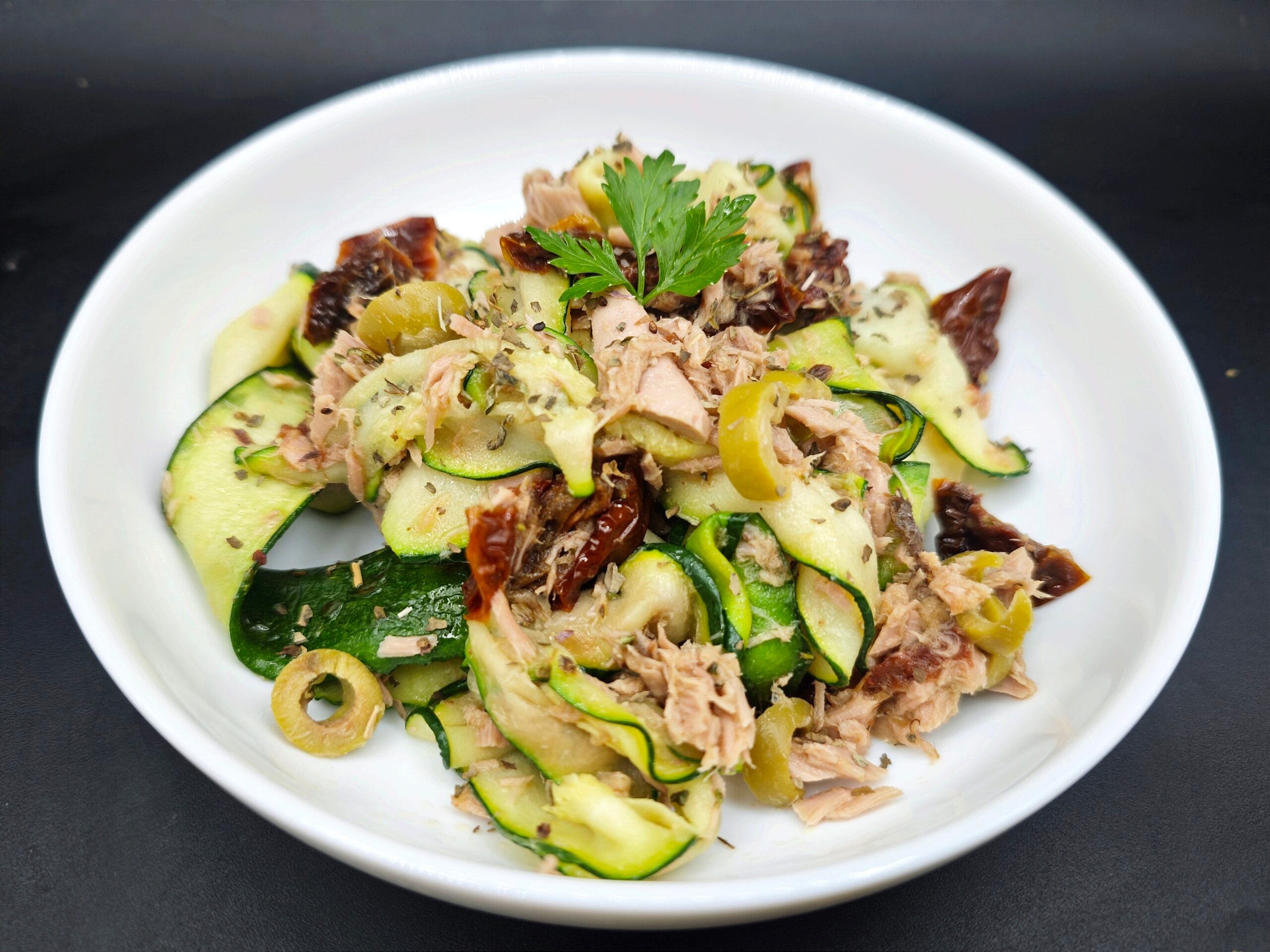 Salade de courgettes et thon