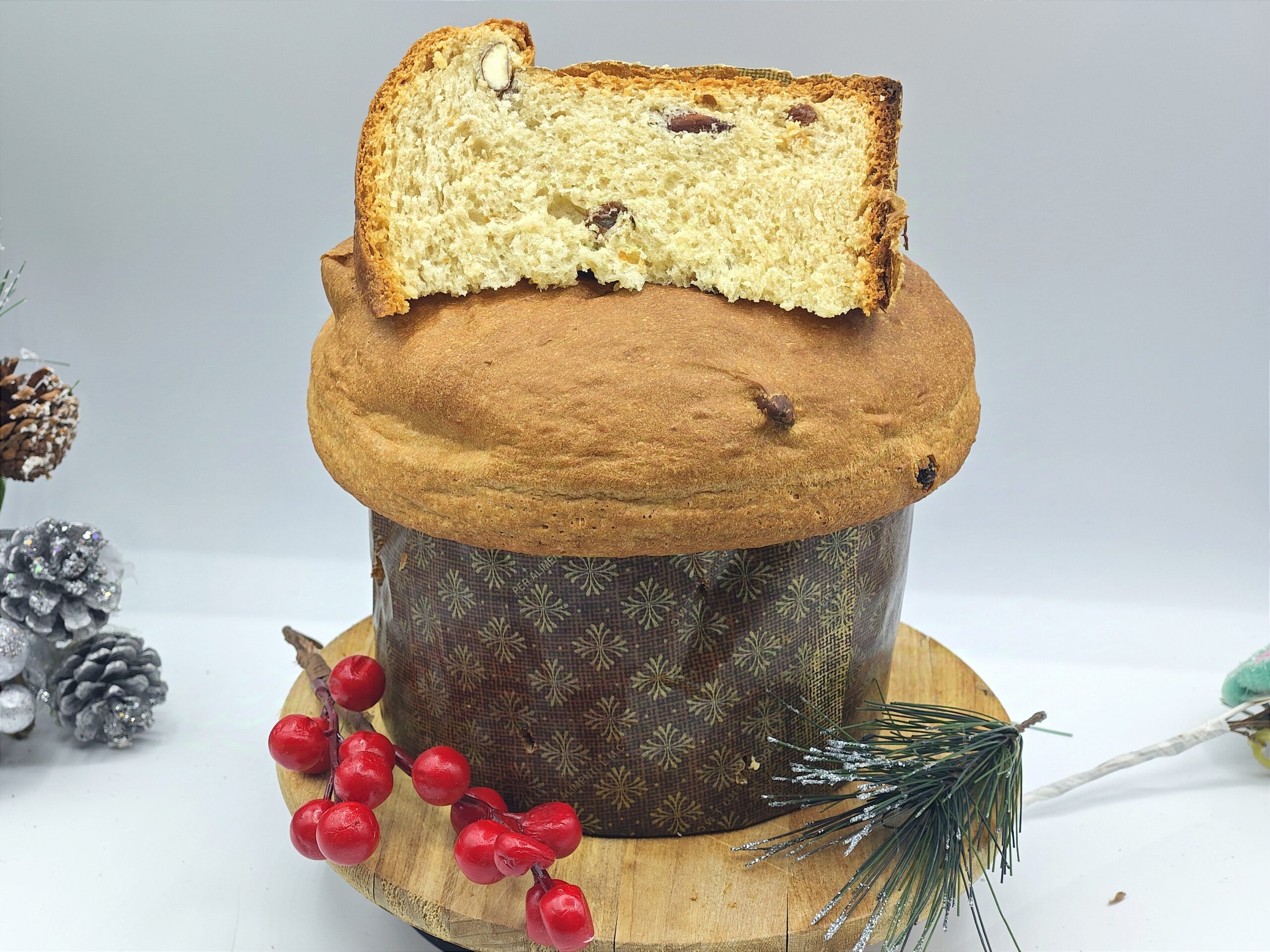 Panettone vegan avec une seule pâte