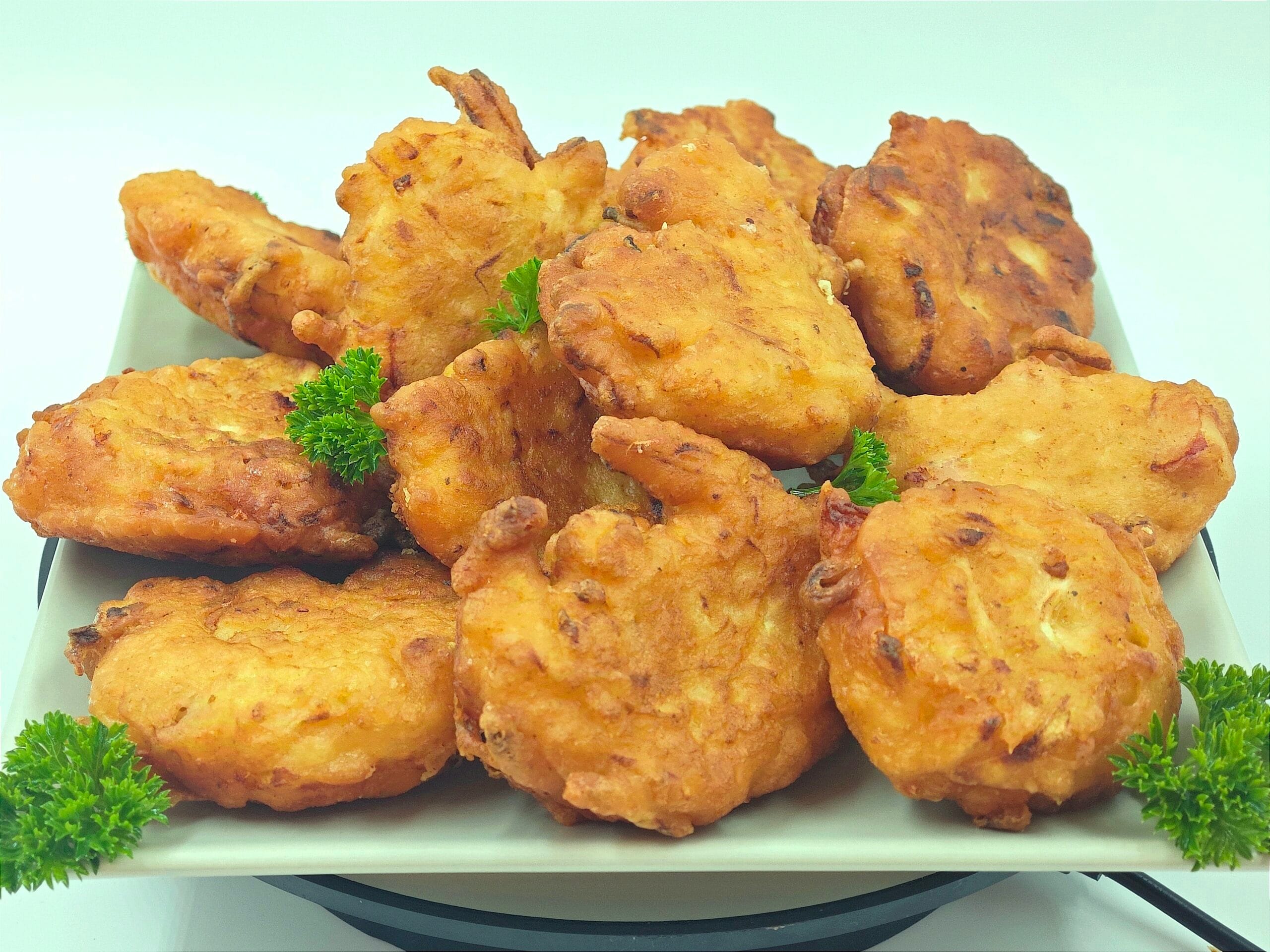 Beignets de courgettes avec jambon cuit