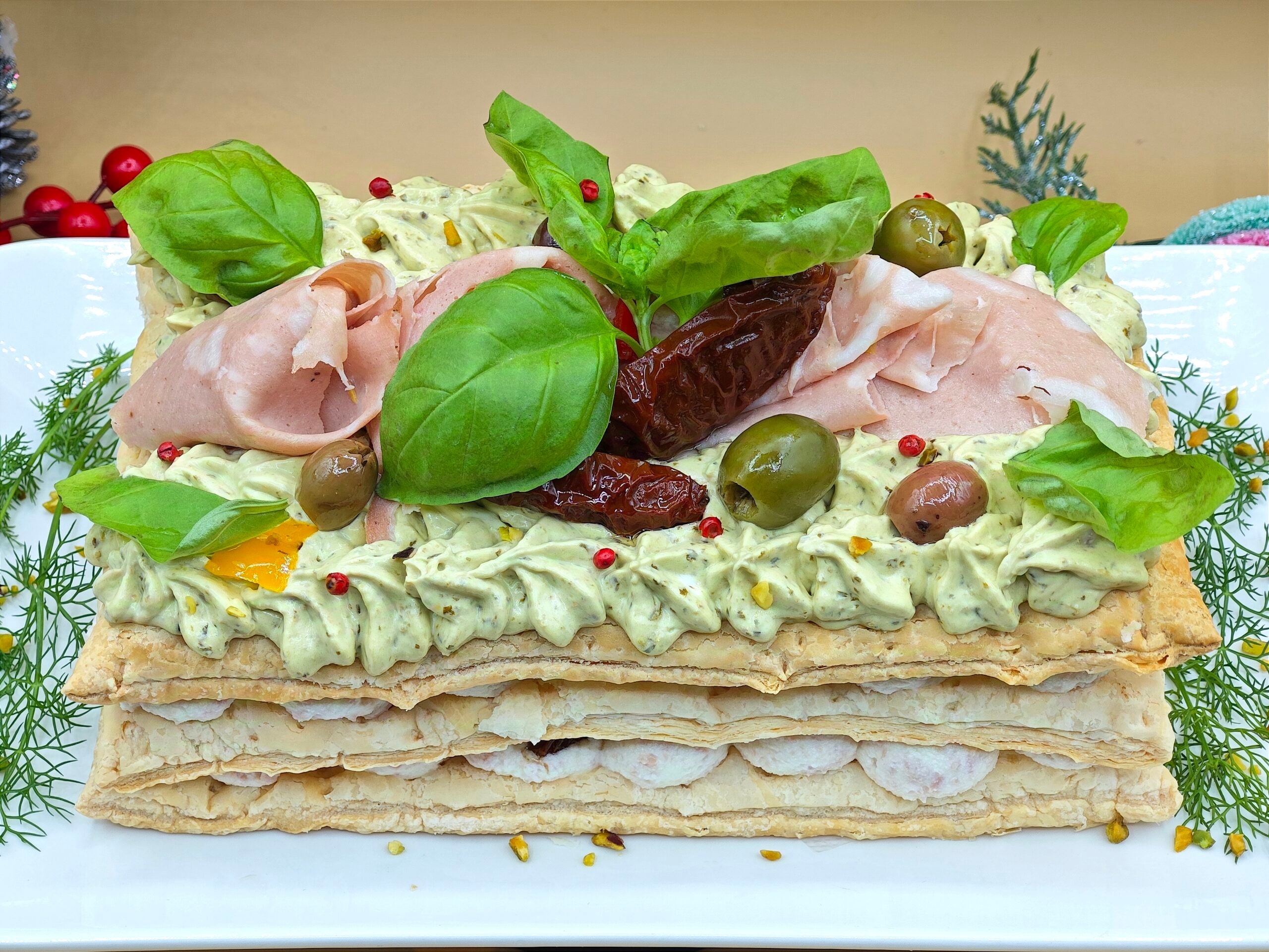 Tarte millefeuille salée