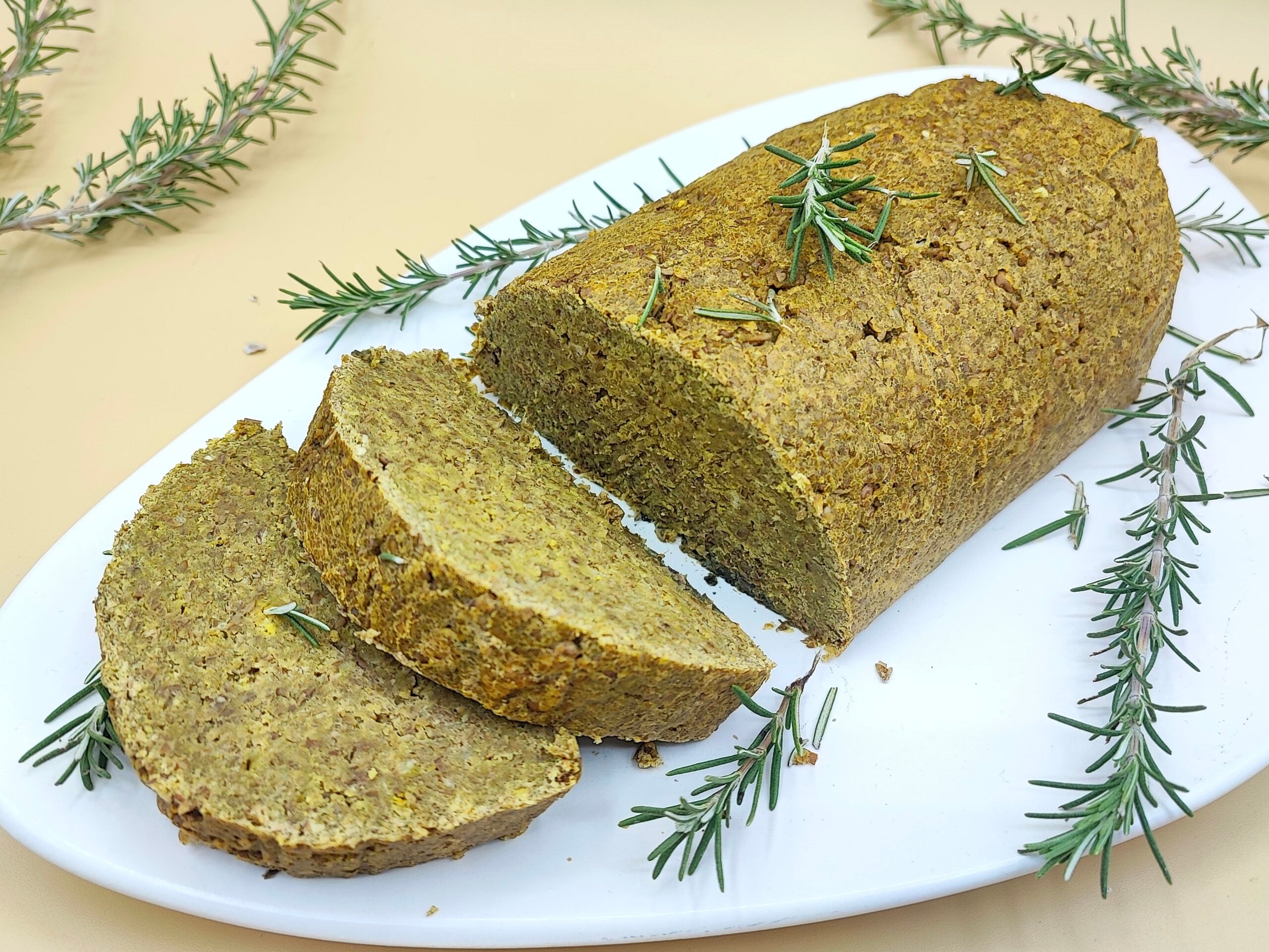 Pain de viande végétalien aux lentilles