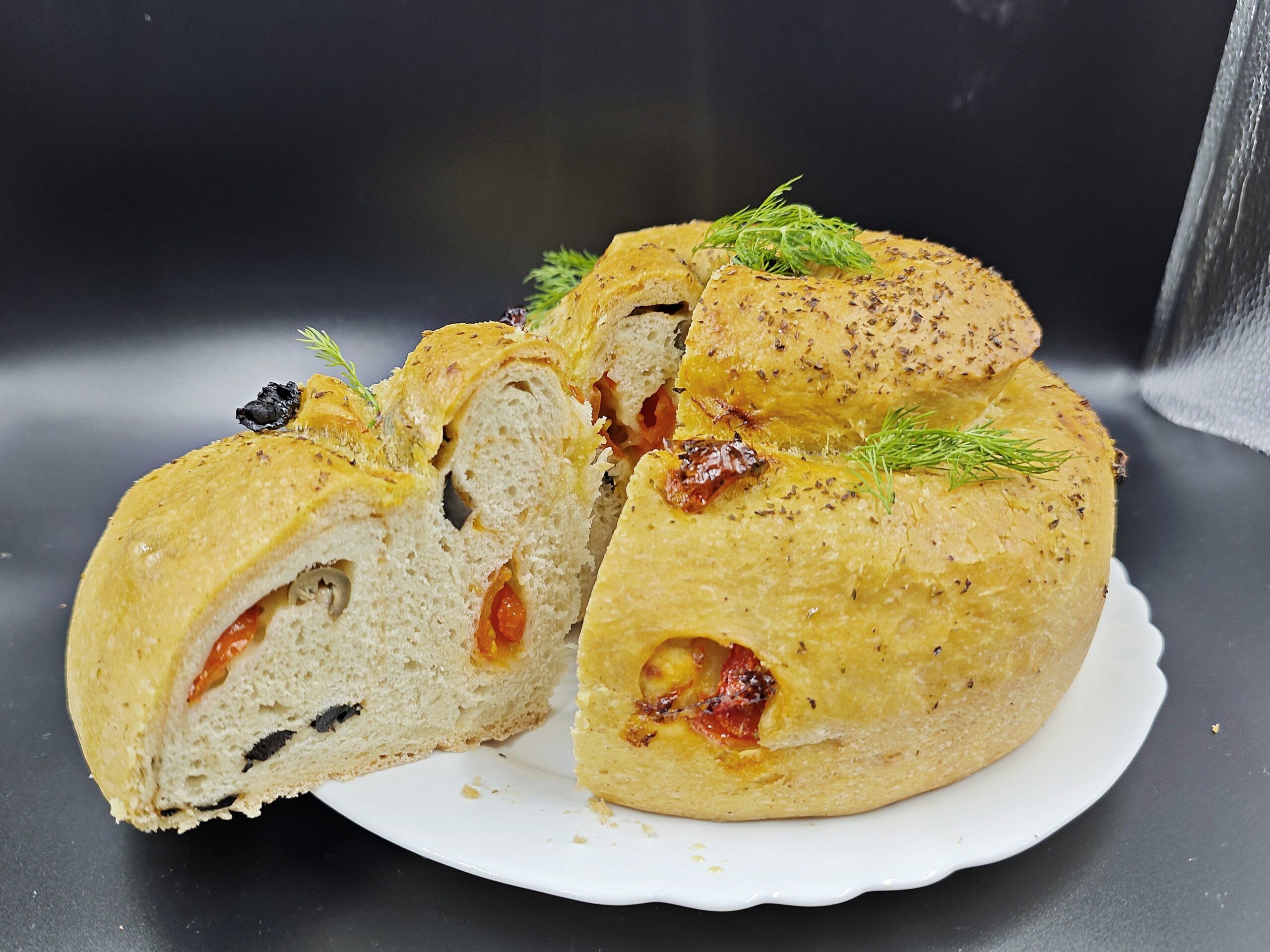 Focaccia roulée