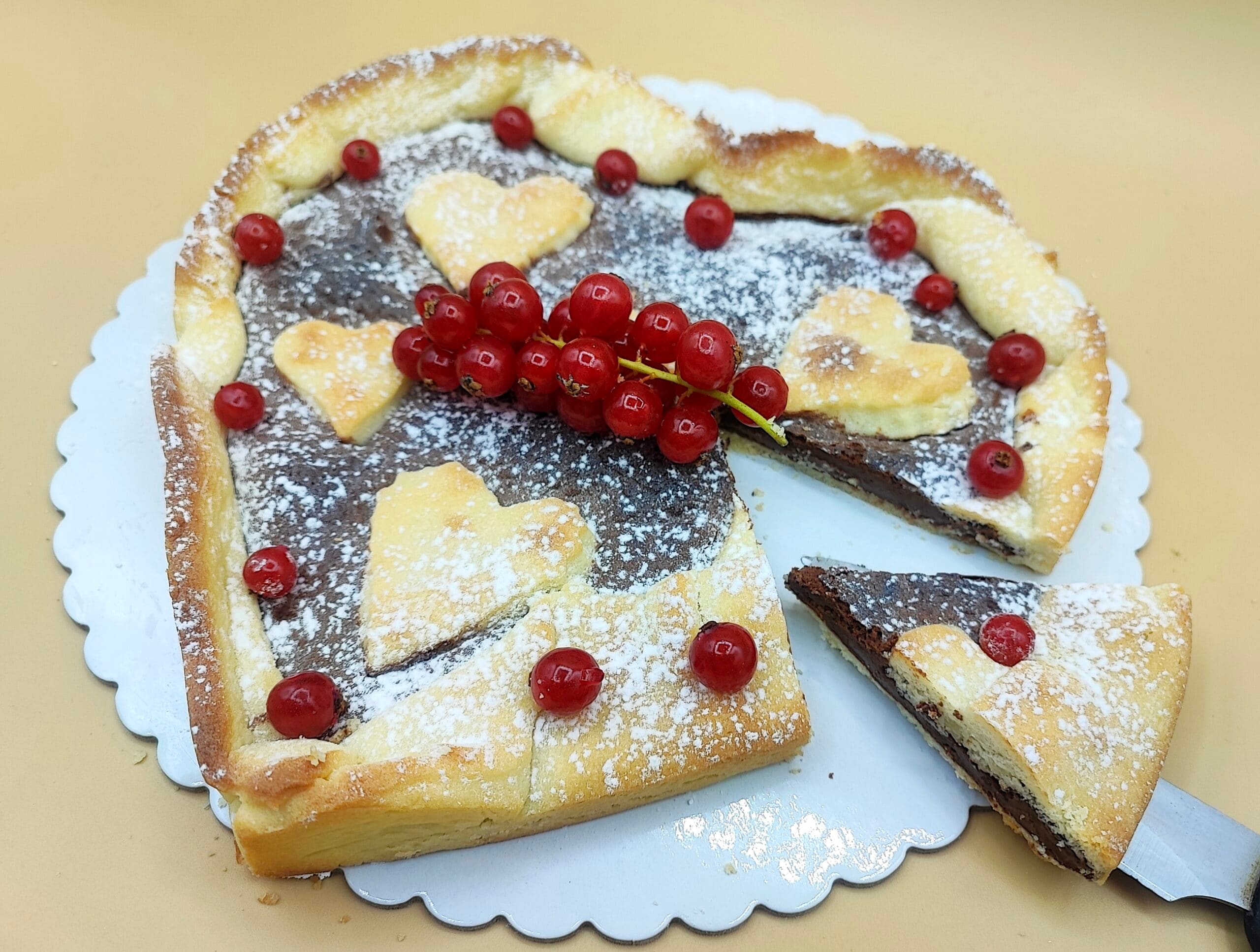Tarte cœur de Nutella