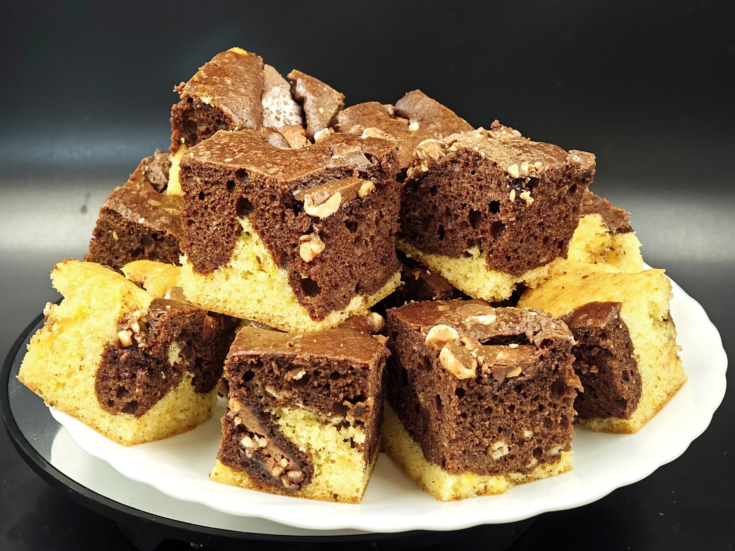 Gâteau marbré vanille et chocolat