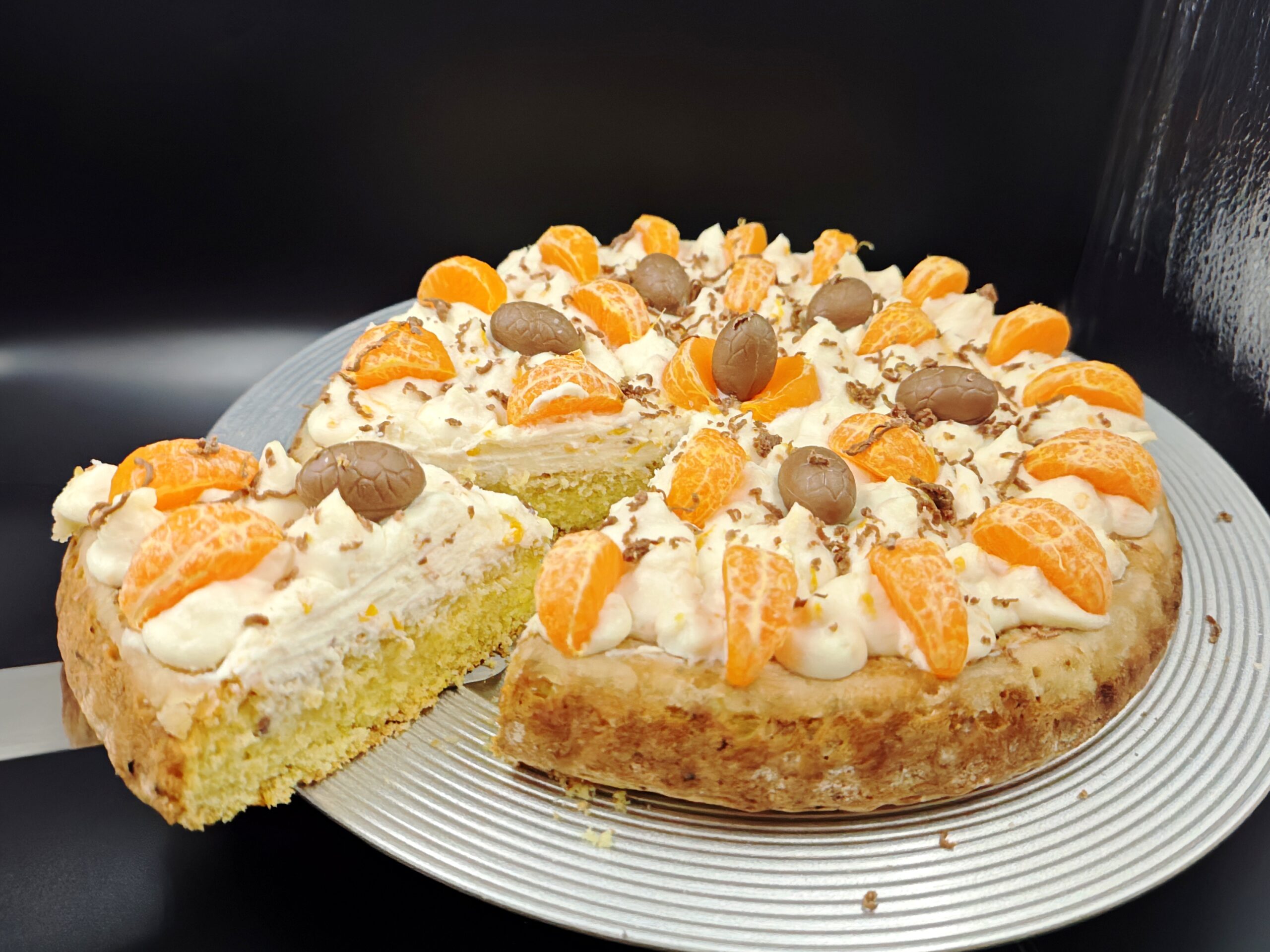 Tarte molle aux mandarines
