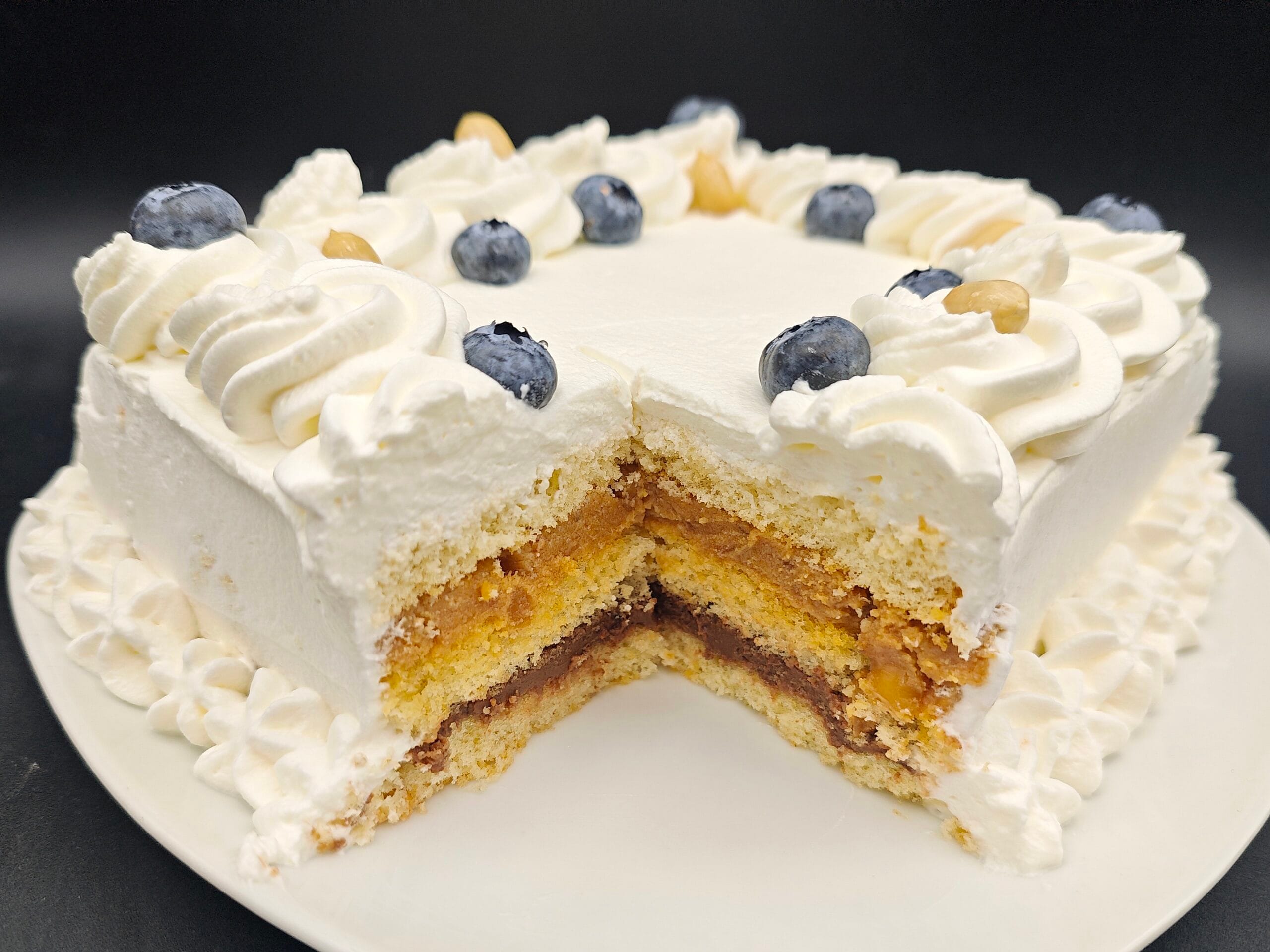 Gâteau au chocolat et caramel