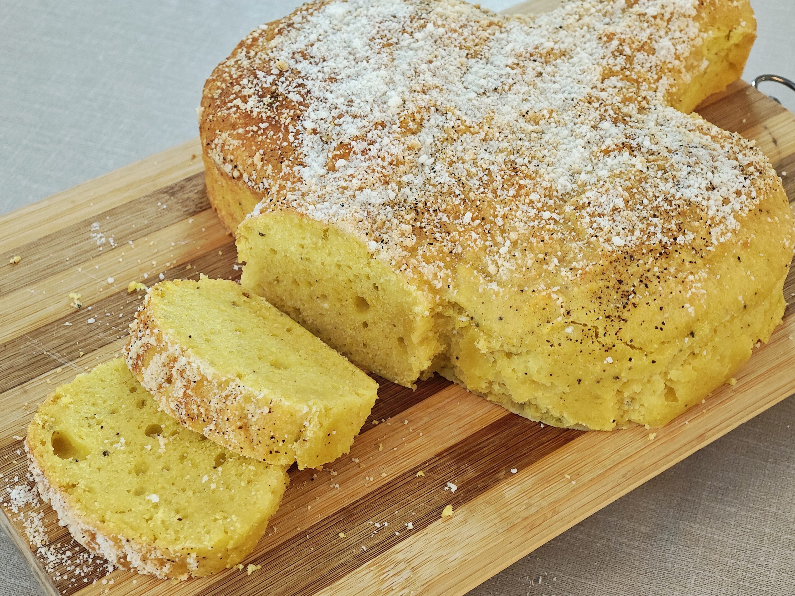 Colomba salée cacio e pepe sans œufs