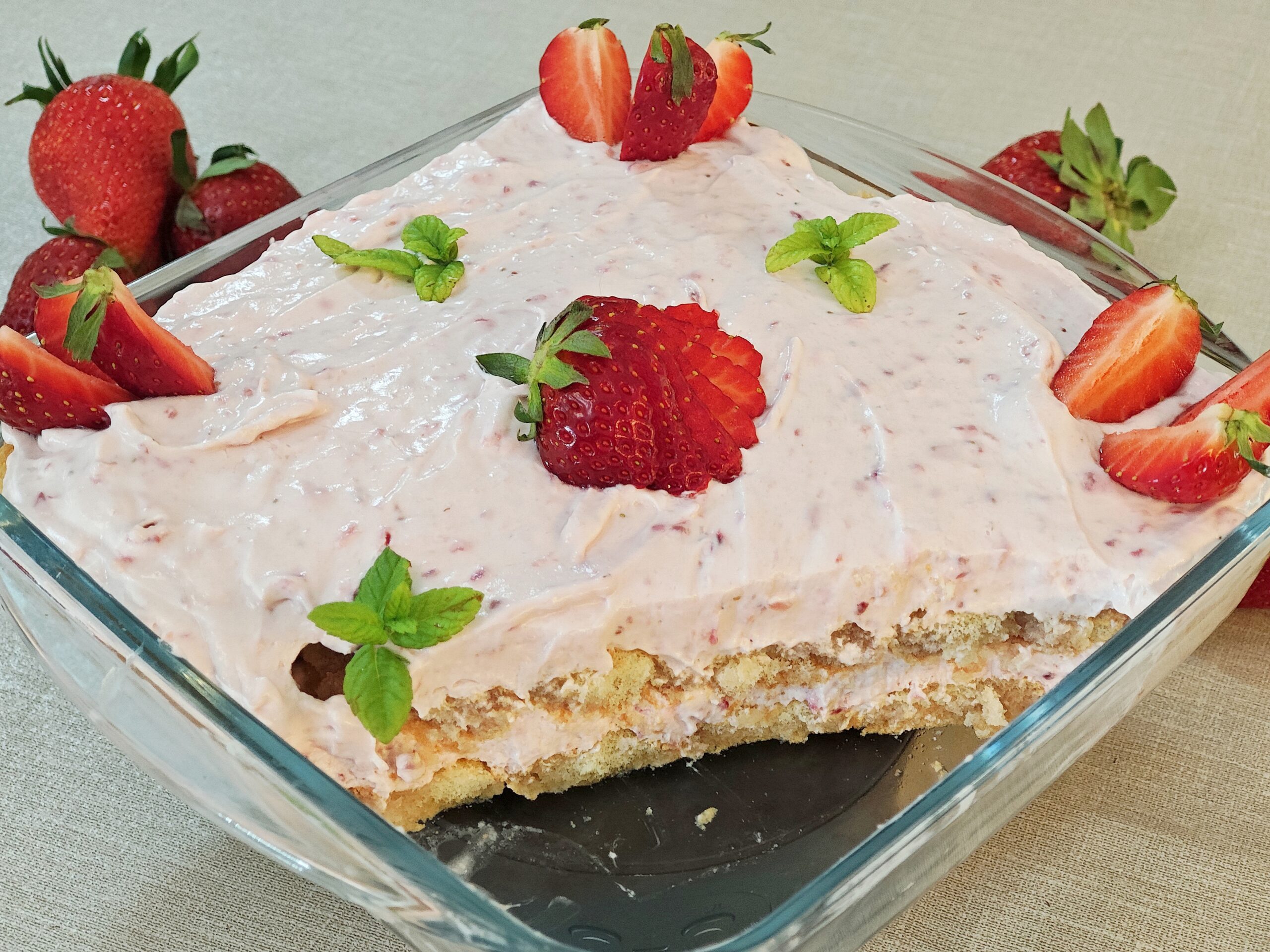 Tiramisu aux fraises