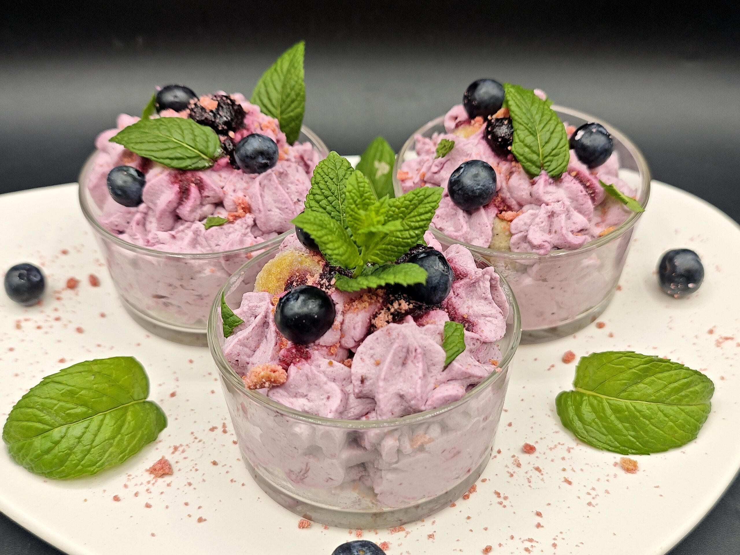 Tiramisu aux myrtilles