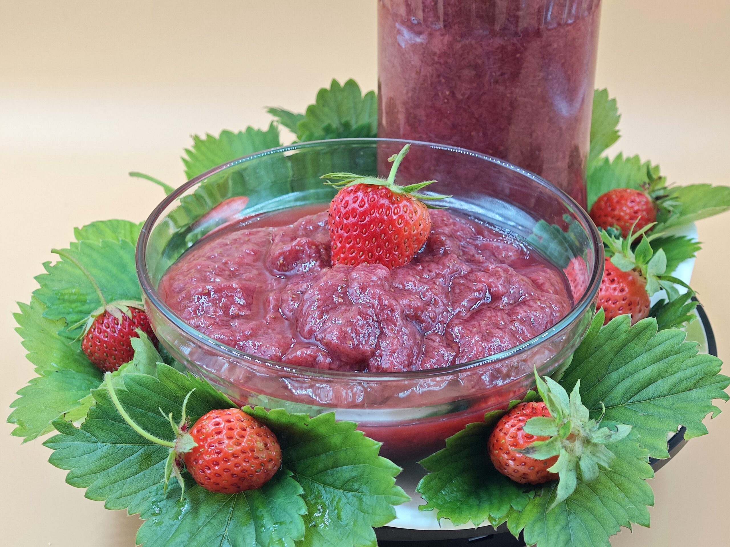 Confiture de fraises sans sucre