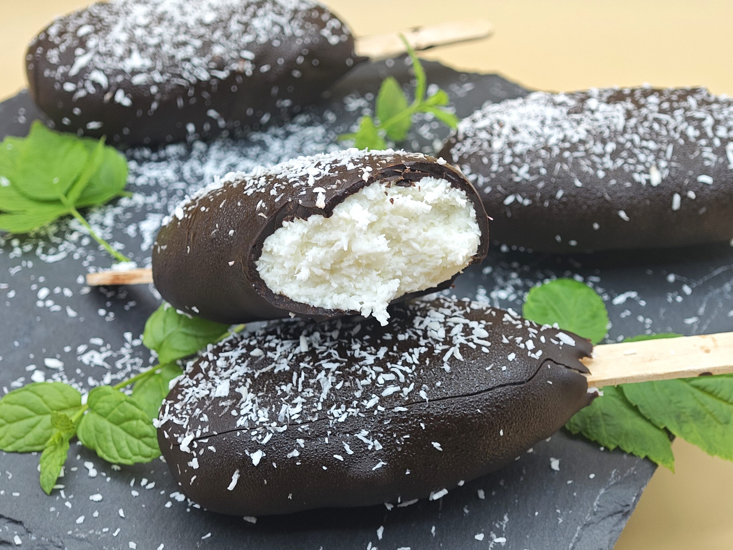 Glace fitness coco et chocolat