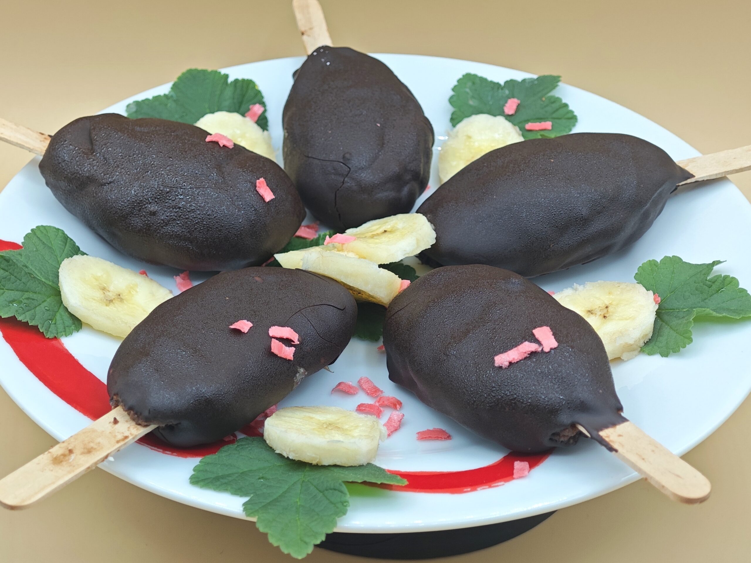 Glace vegan banane et chocolat