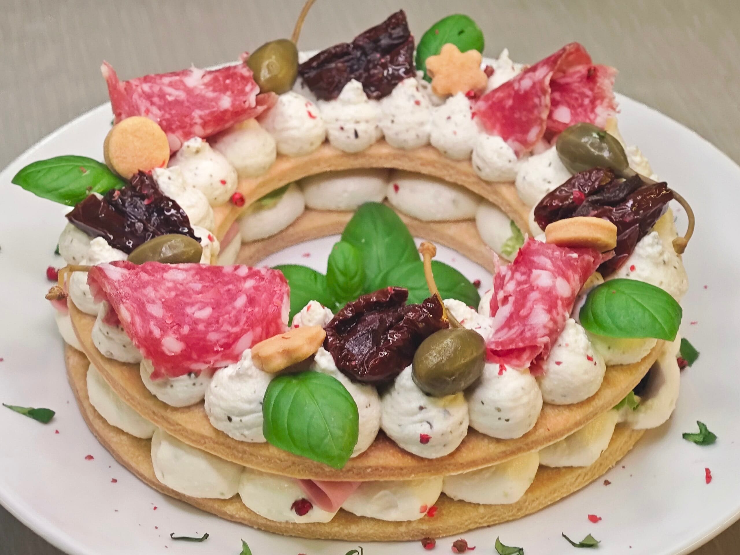Tarte à la crème salée estivale sans œufs