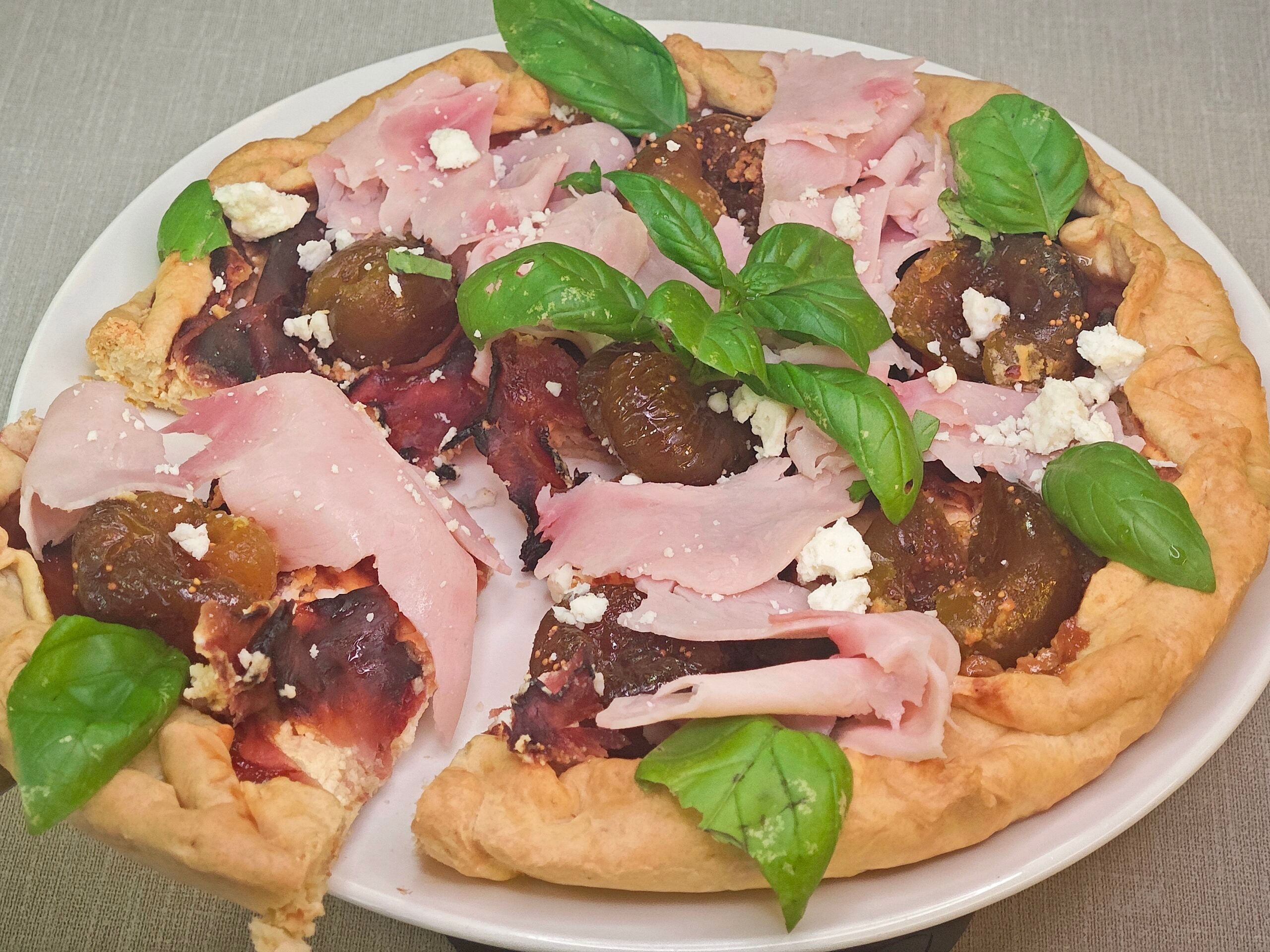 Tarte salée aux figues confites