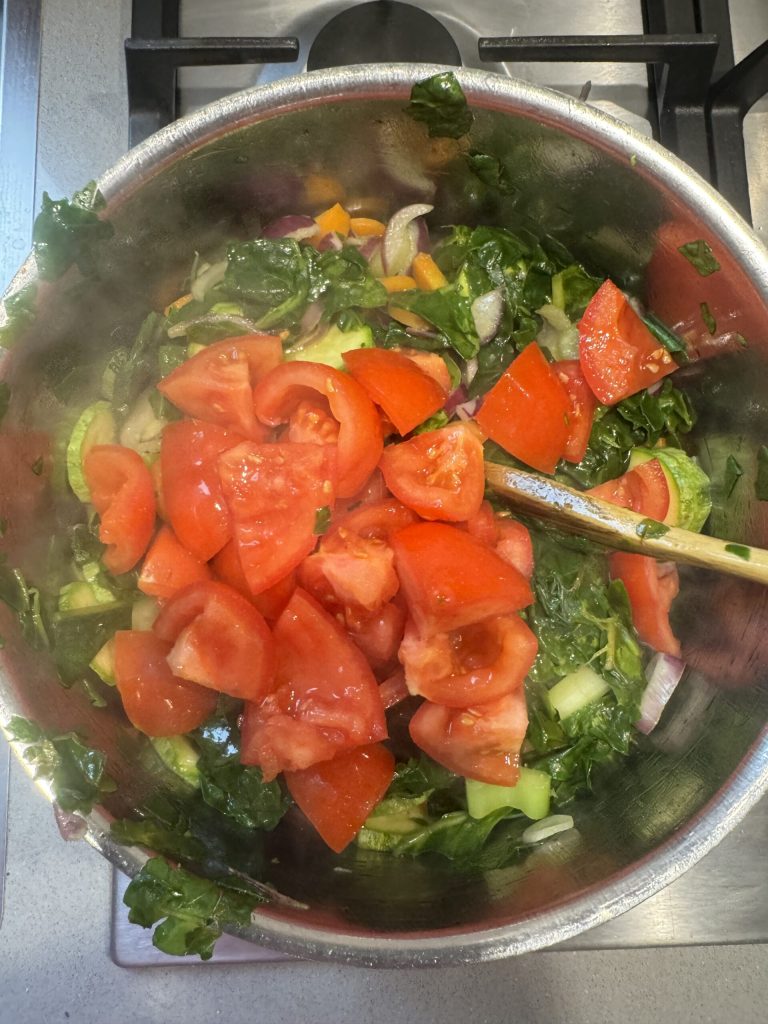 ajout de la tomate