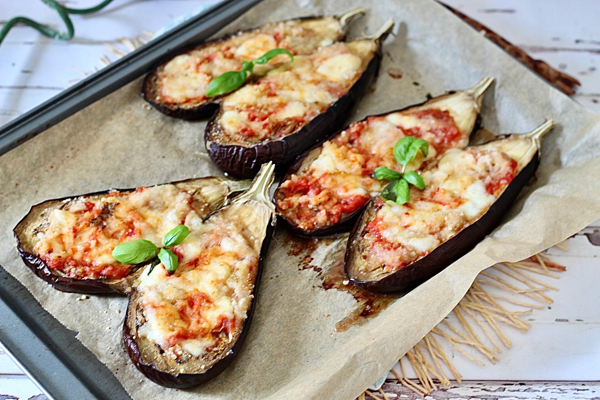 Coffrets d’aubergines farcies