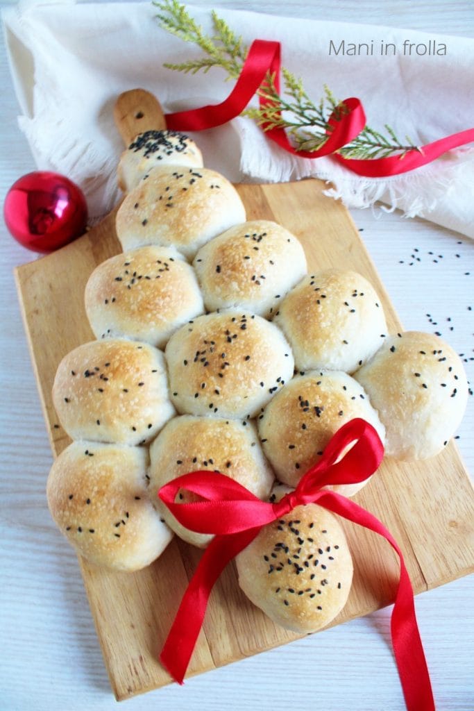 le Sapin de Noël en petits pains farcis.