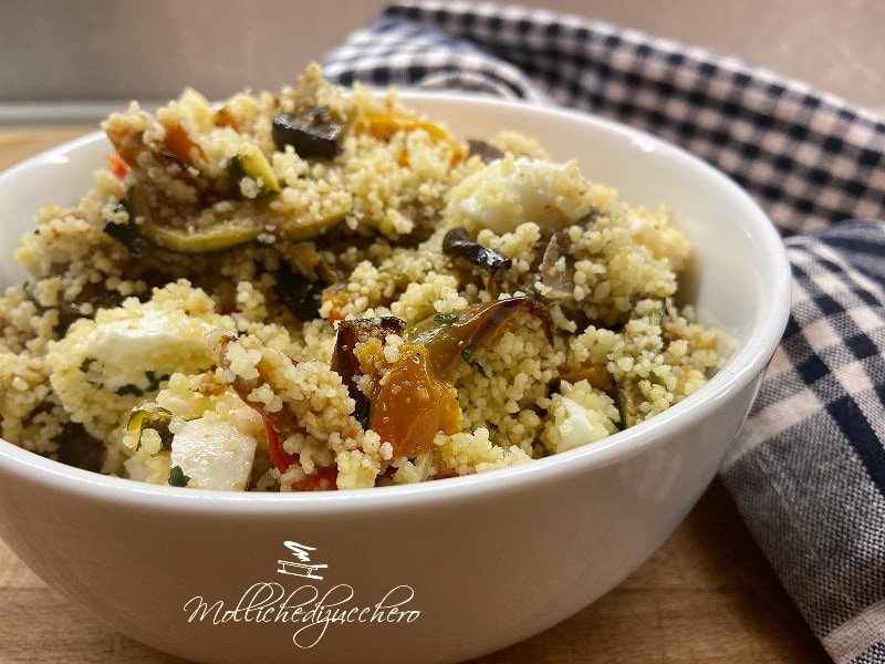 Couscous aux légumes et mozzarella