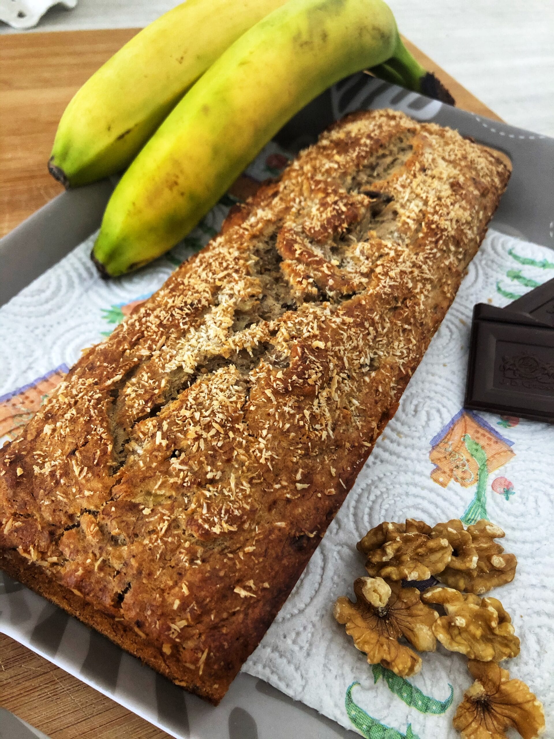 Banana bread sans œufs