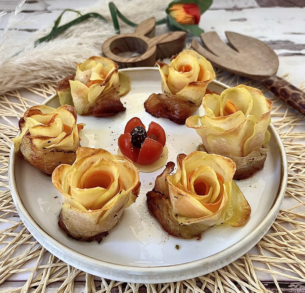 Rose patate carote e bacon