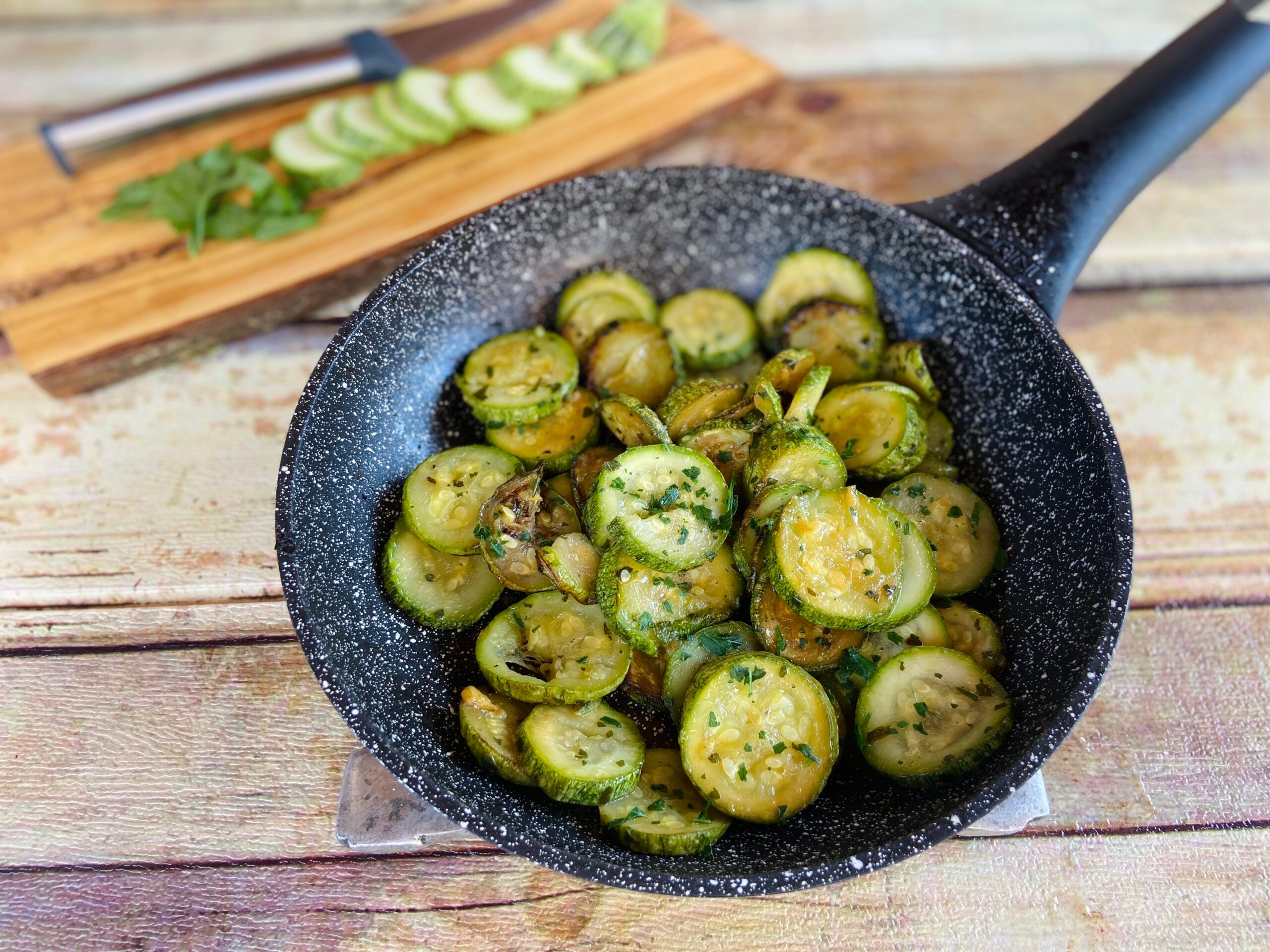 Courgettes à la poêle