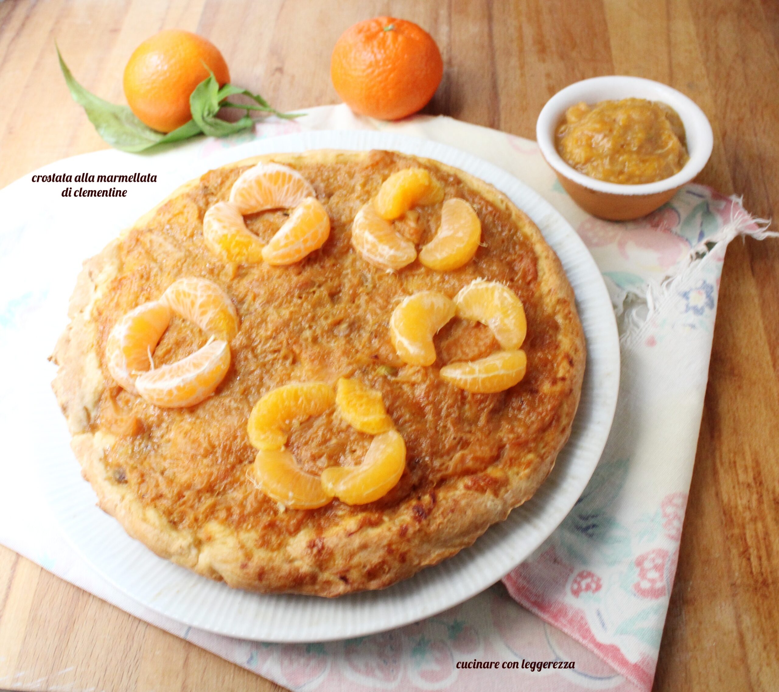 Tarte à la marmelade de clémentines