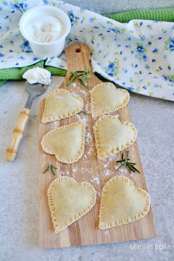 Raviolis en forme de Cœur Farcis