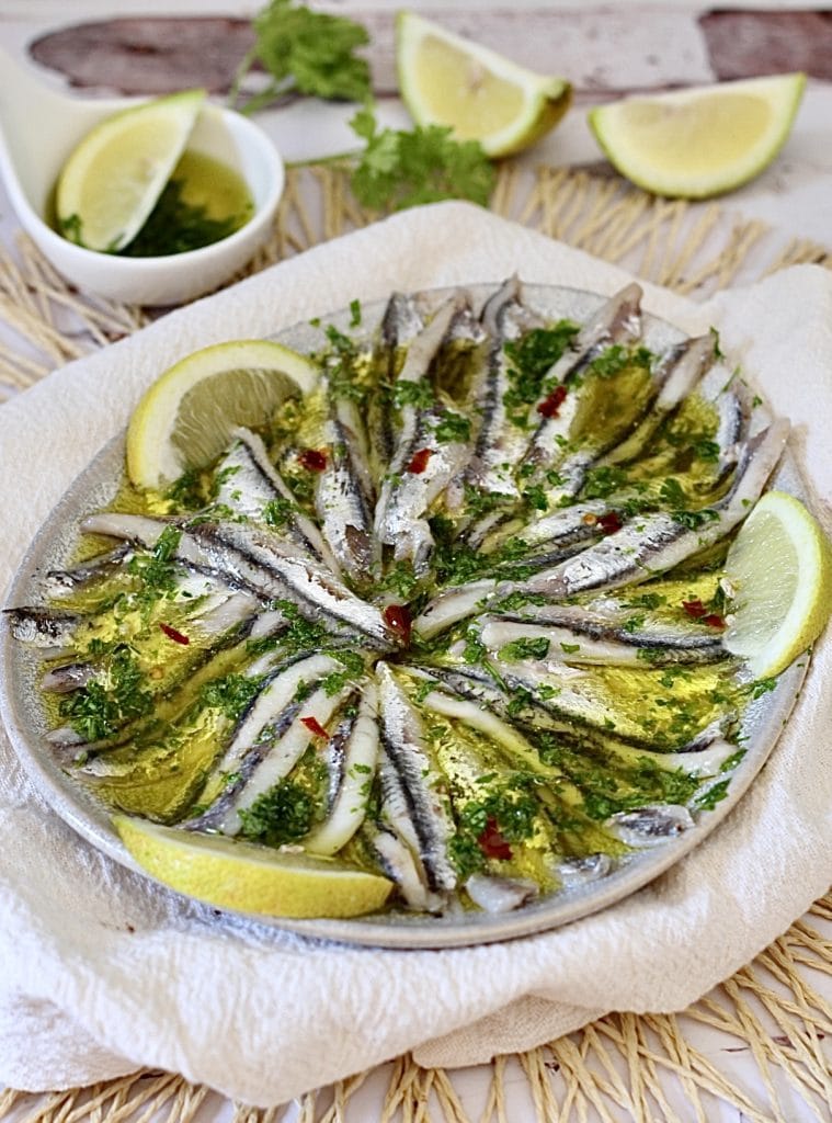 Anchois marinés, le goût frais et sain qui fait du bien au cœur.