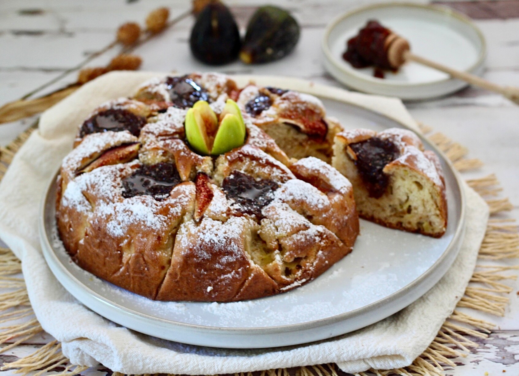 Gâteau moelleux aux figues noires