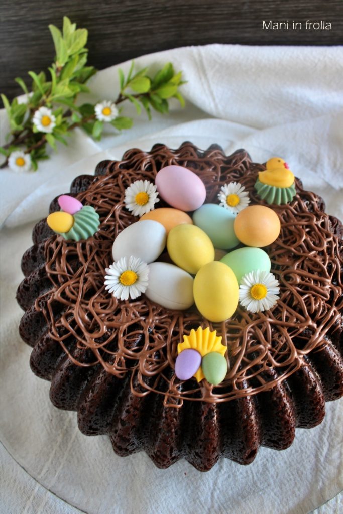 Gâteau Nid au Cacao avec Oeufs