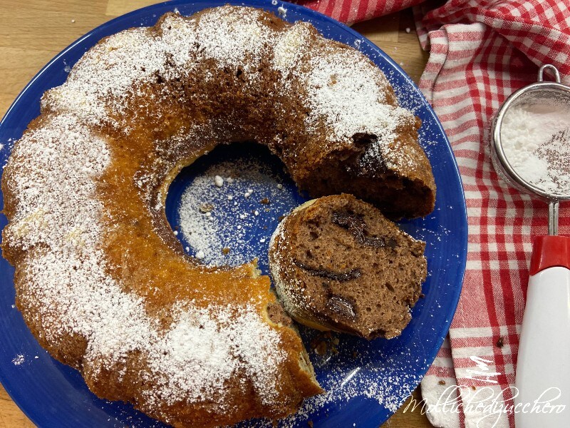 Gâteau avec ricotta et chocolat