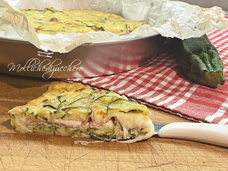 Omelette de courgettes au four