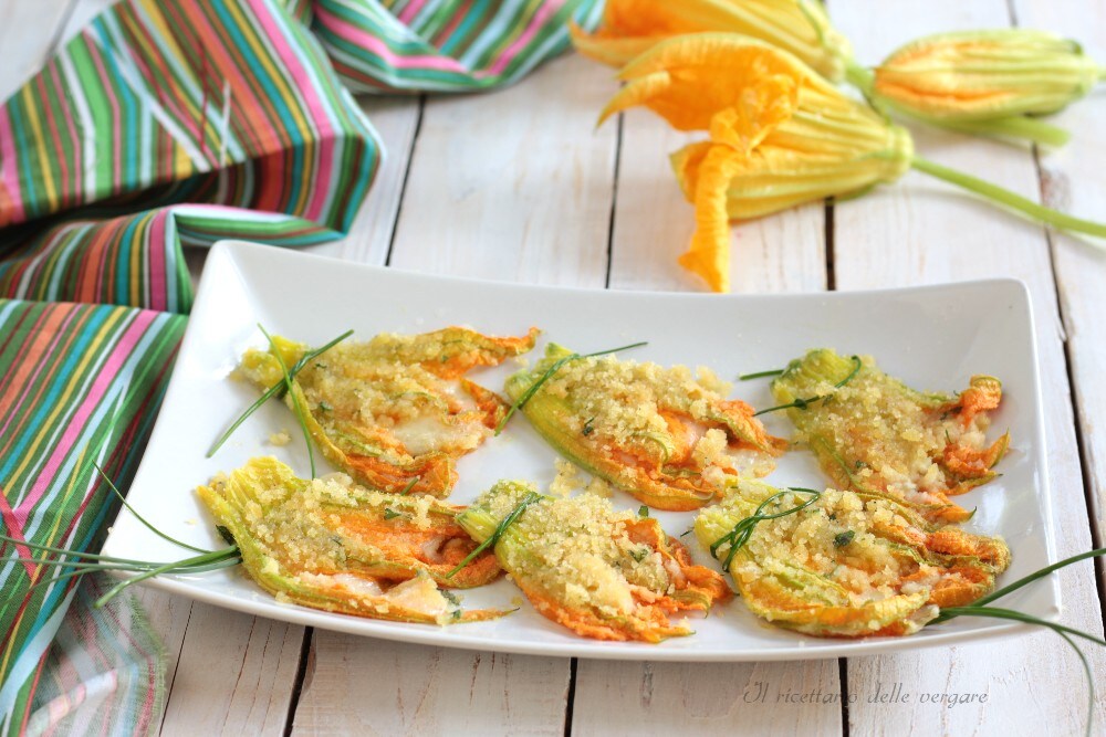 Fleurs de courgette farcies
