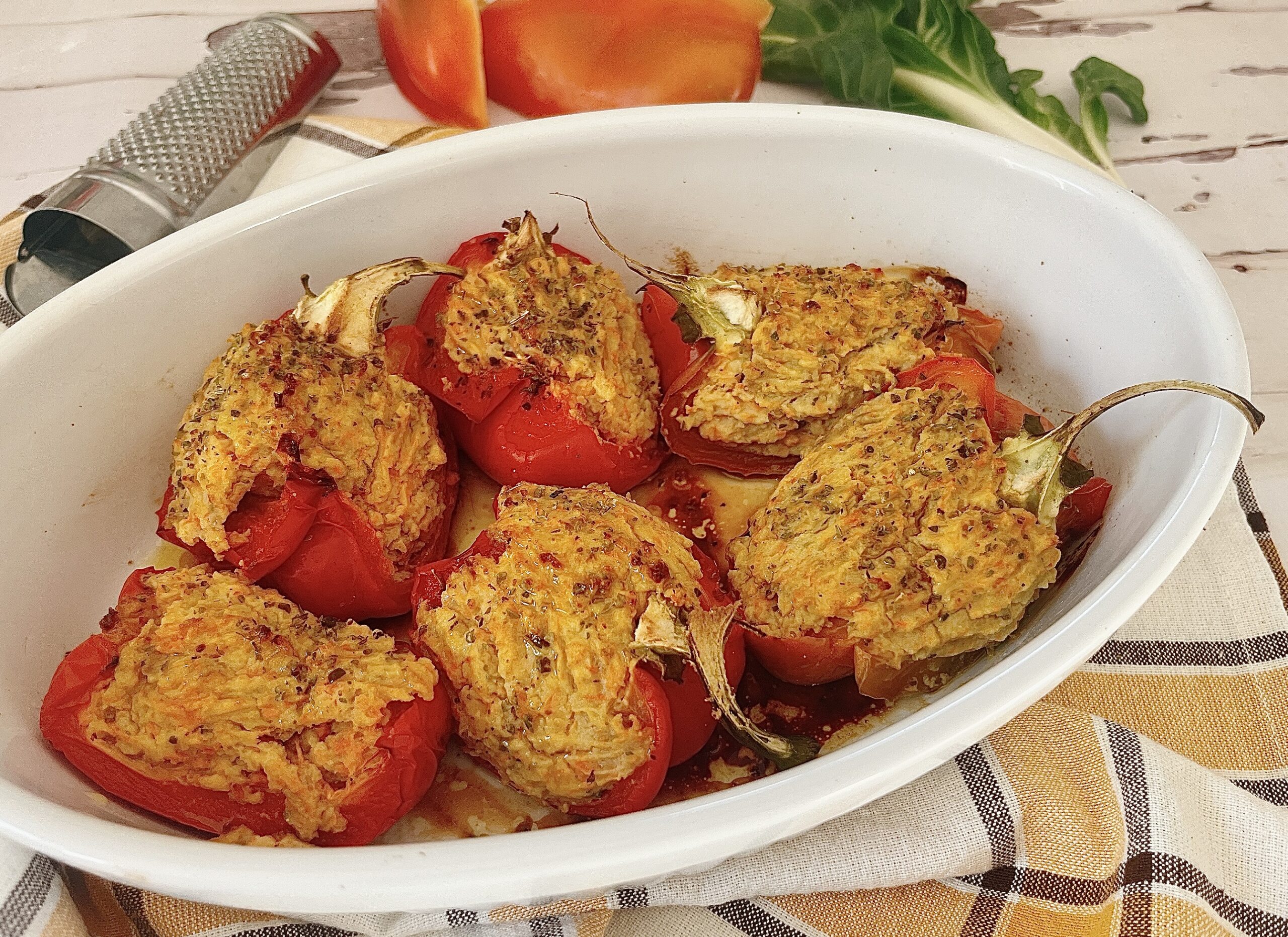 Poivrons farcis à la ligurienne