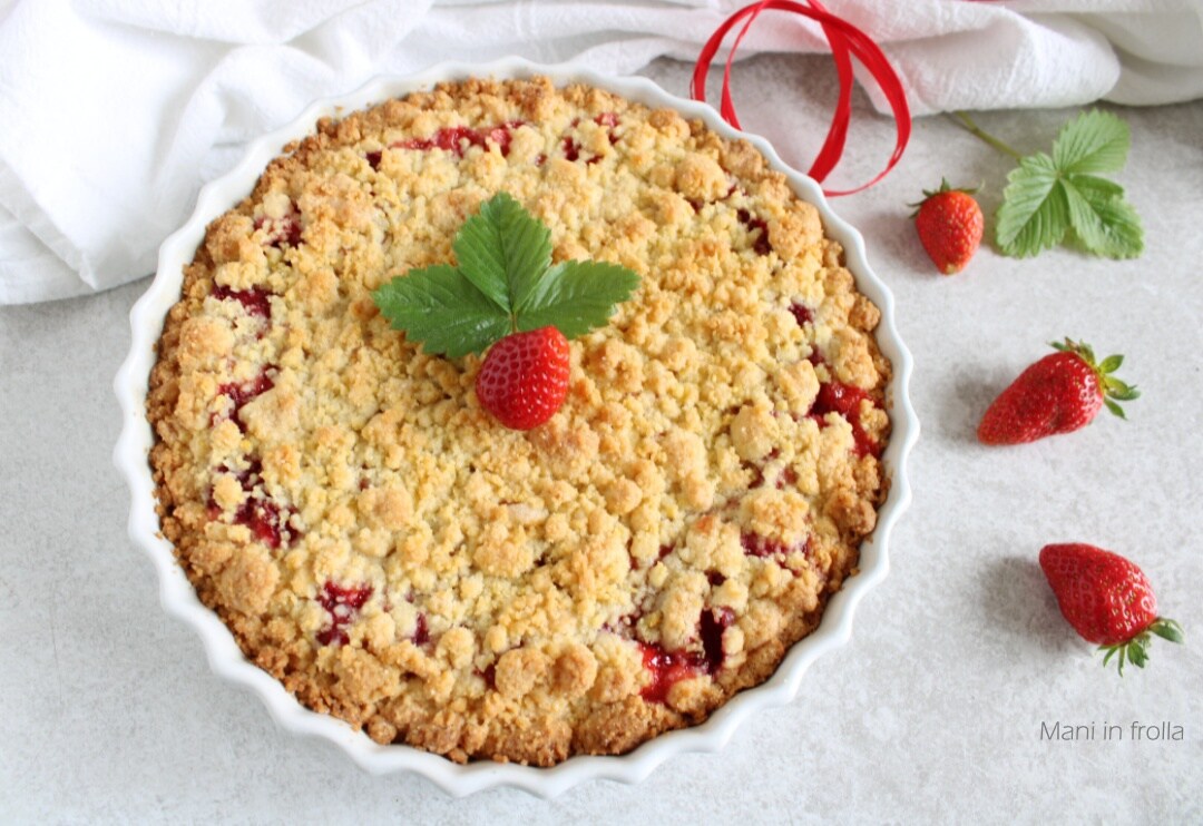 Gâteau Sbriciolata aux fraises