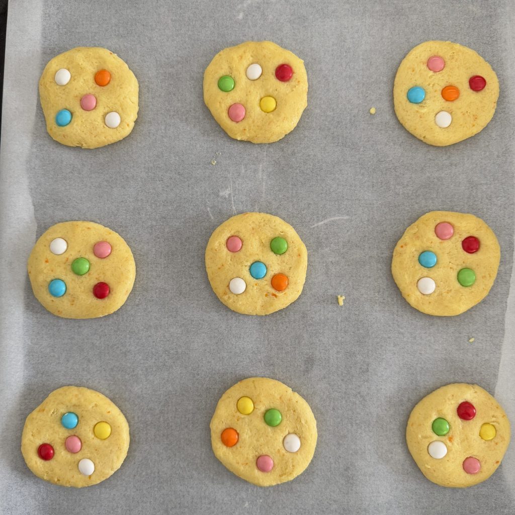 biscuits avec des Smarties