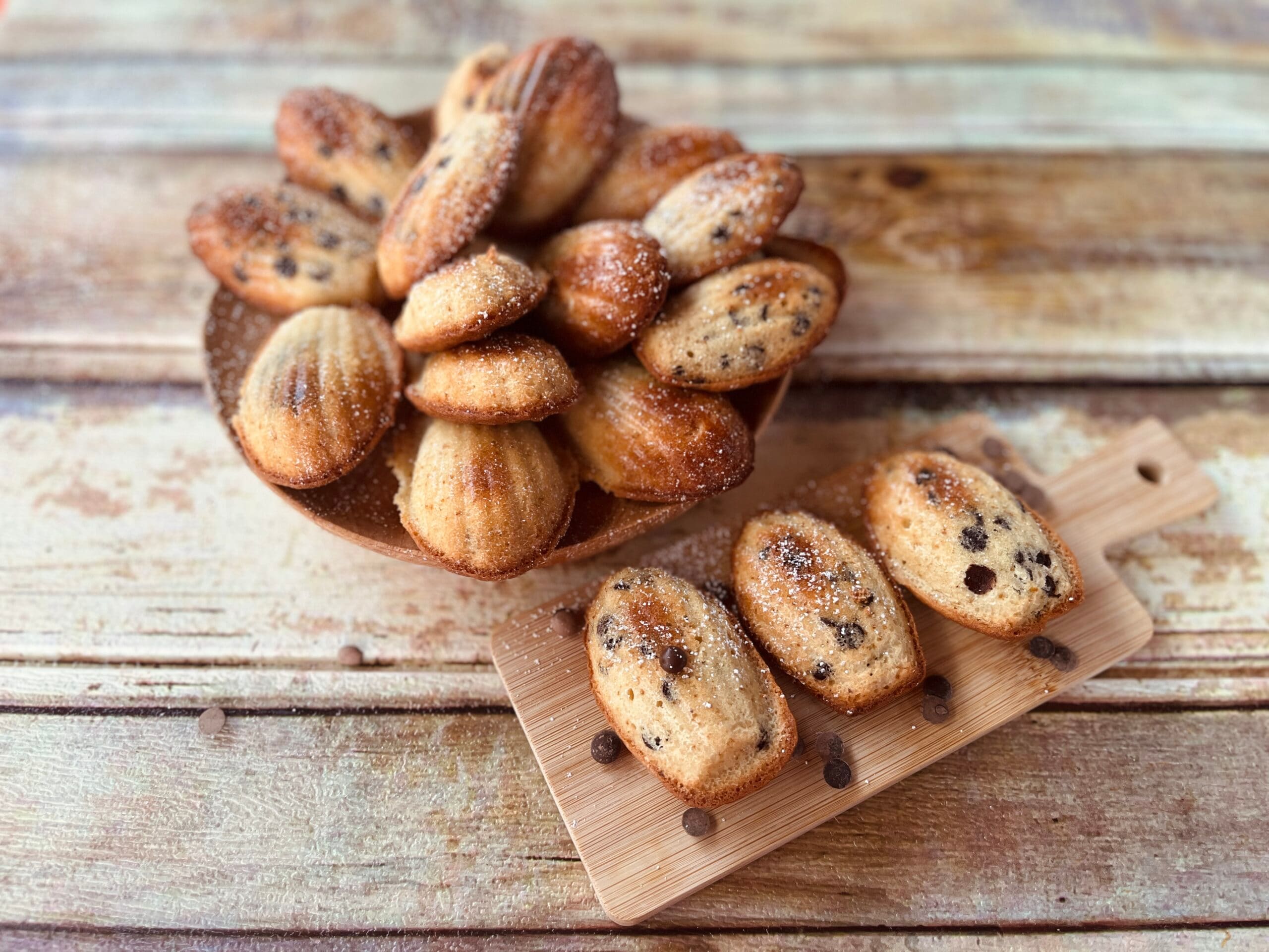 Madeleine avec pépites de chocolat