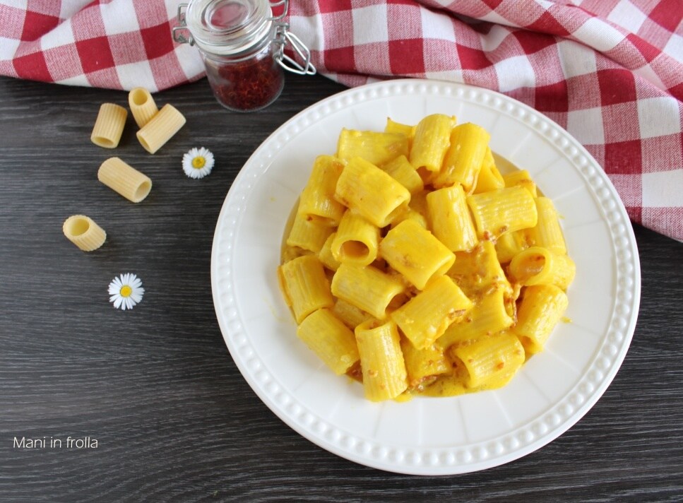 Rigatoni avec Speck et Safran