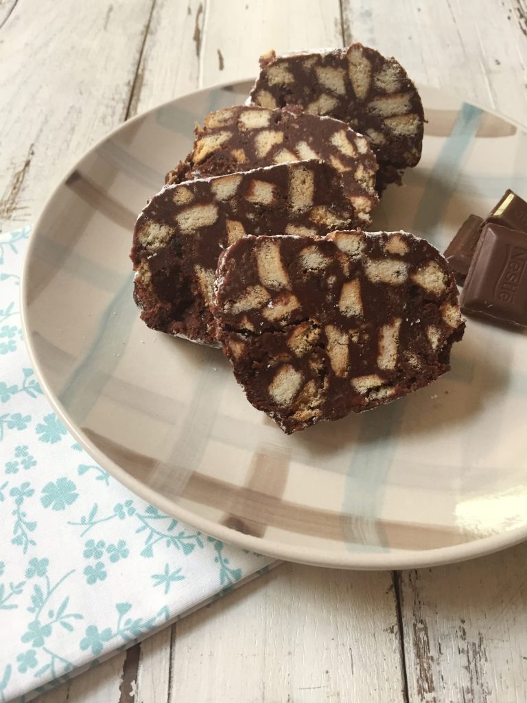 Saucisson au chocolat sans œufs