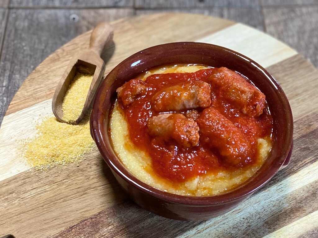 polenta et saucisse