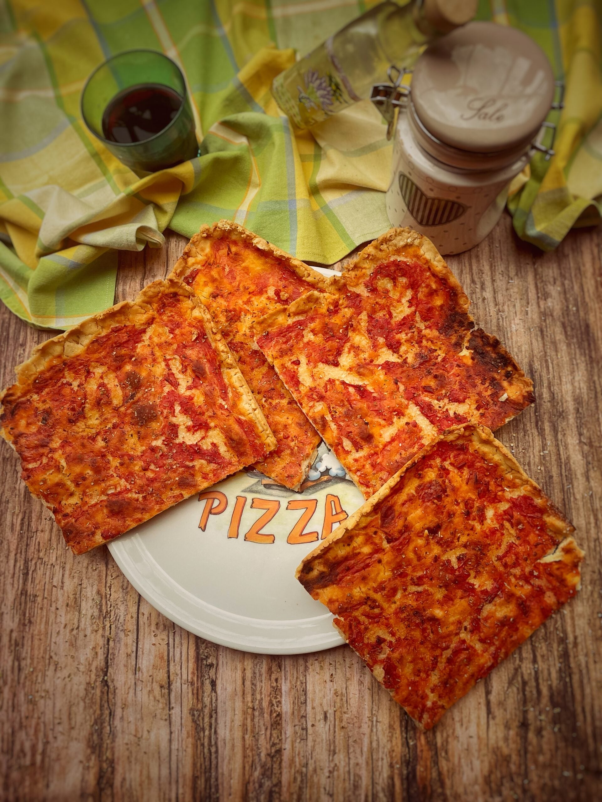 Pizza sèche catanese sans gluten