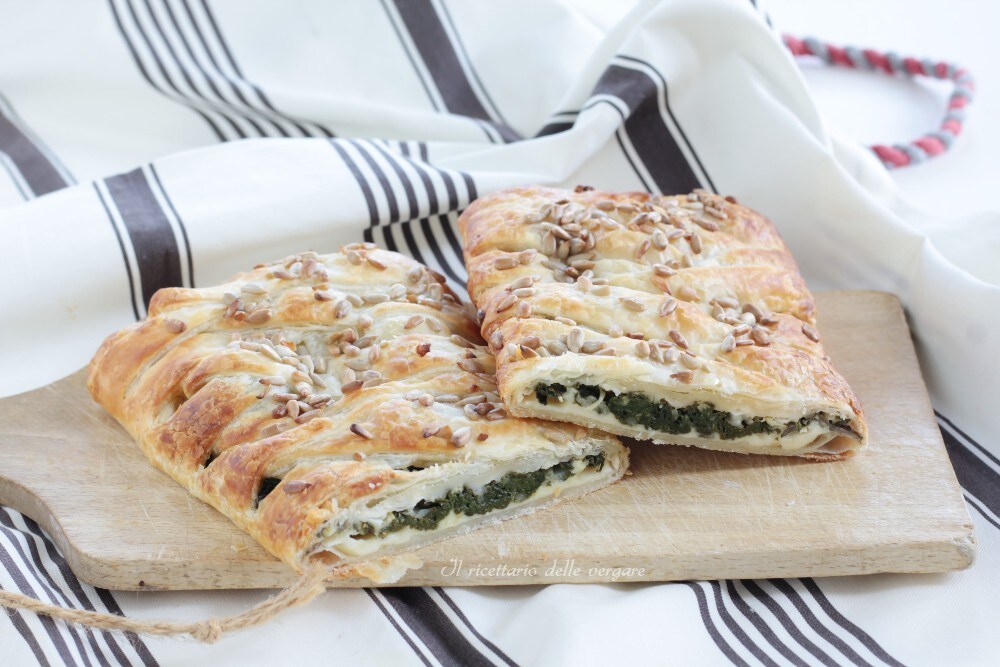 Strudel aux épinards et fromage