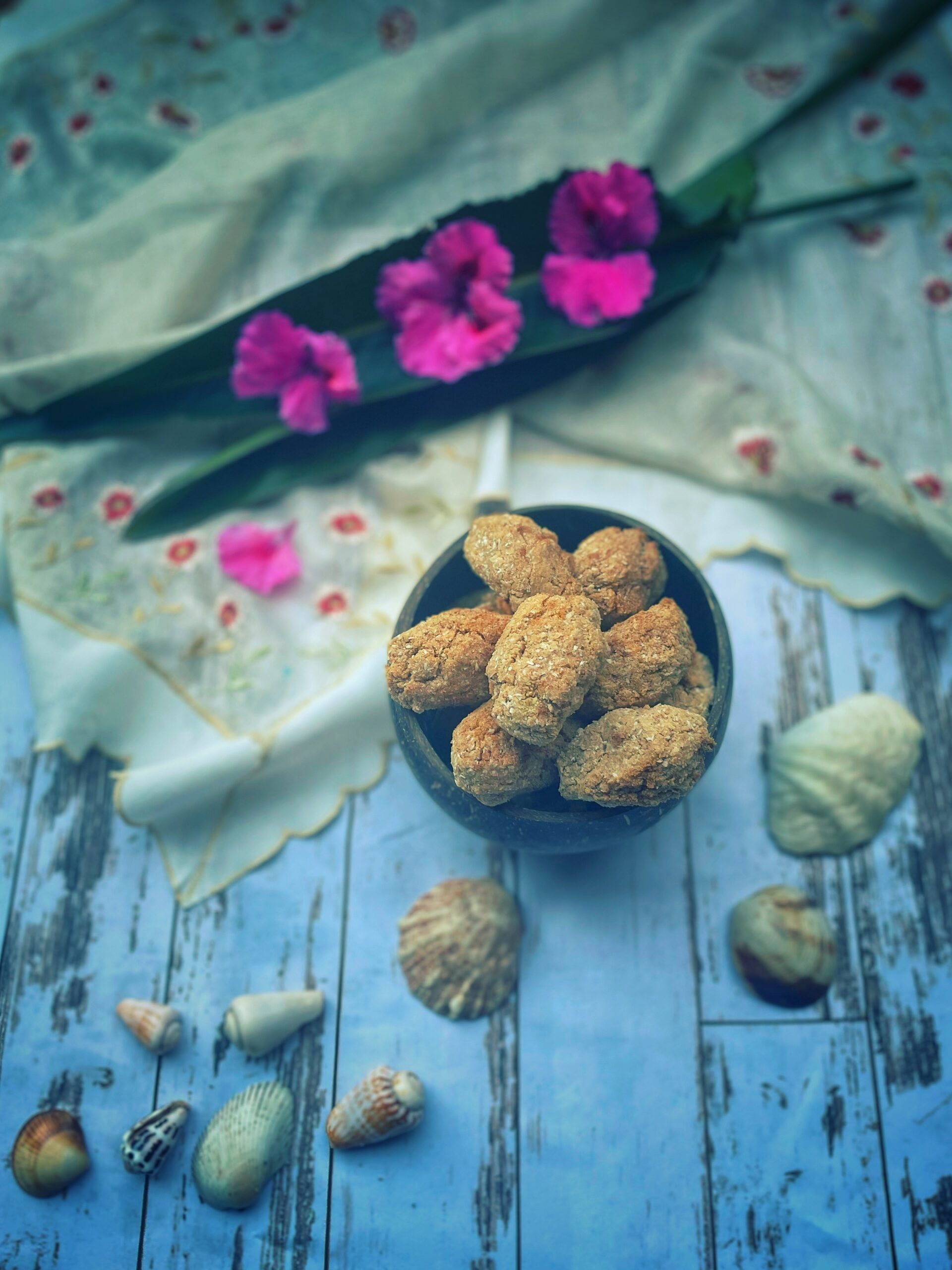 Bolinhos de estudante, petits gâteaux de tapioca et noix de coco