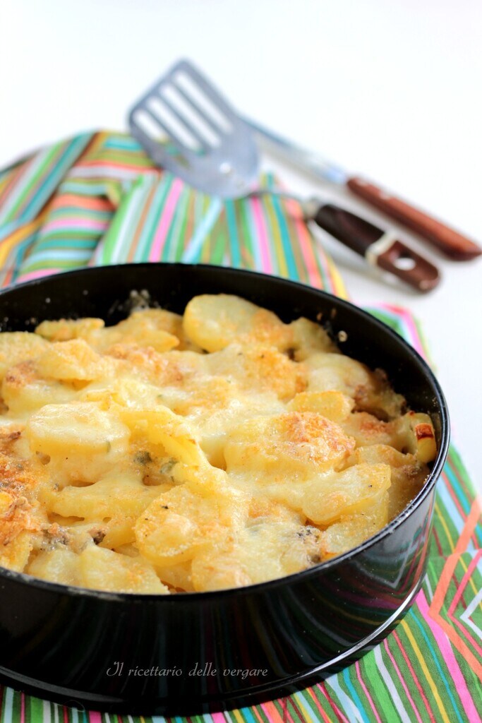 Gâteau de pommes de terre au gorgonzola