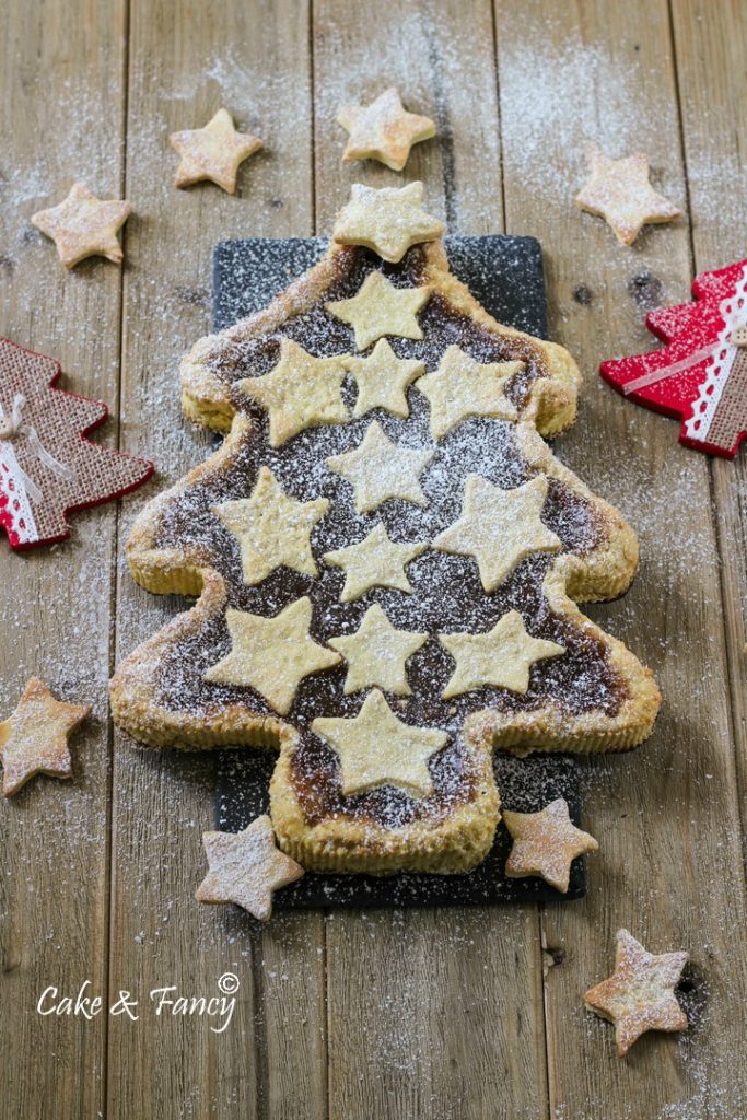 Tarte de Noël en forme de sapin