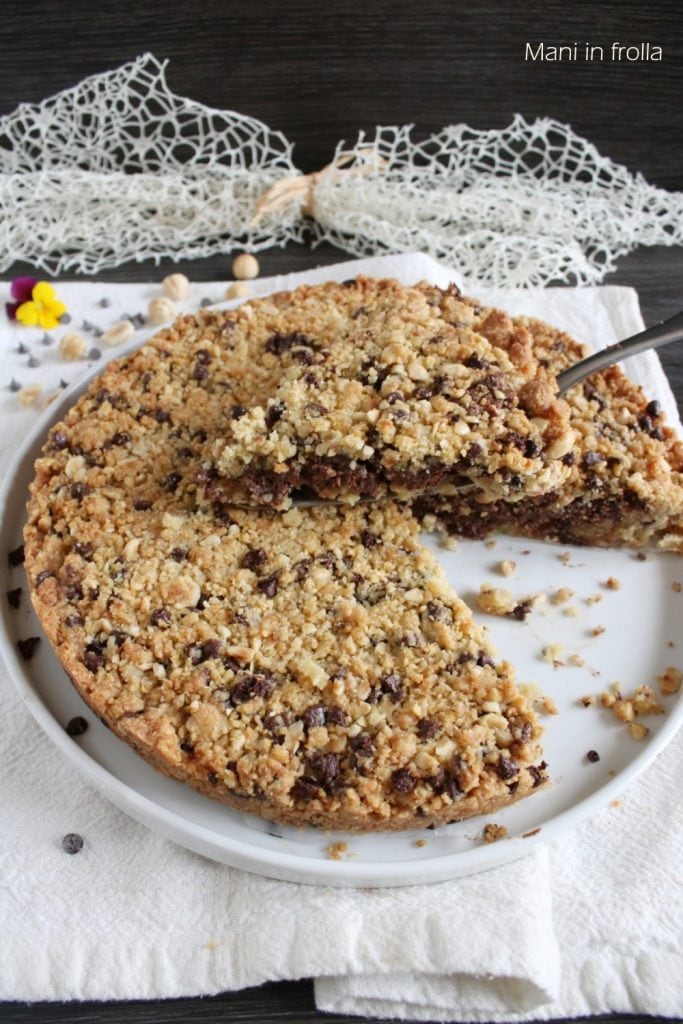 Gâteau émietté aux noisettes et Nutella