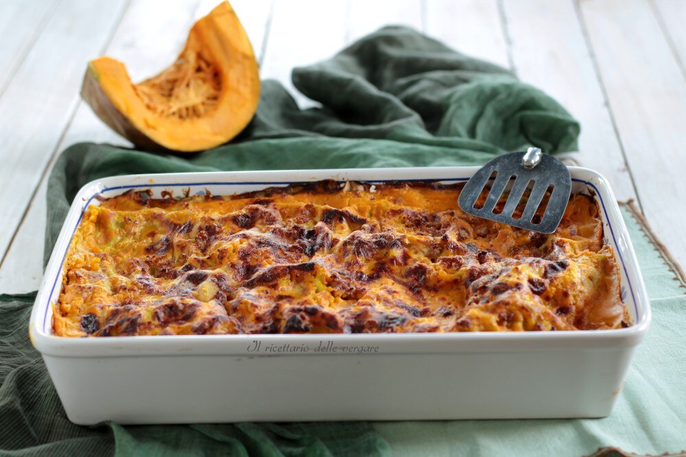 Lasagne avec potiron et fromages