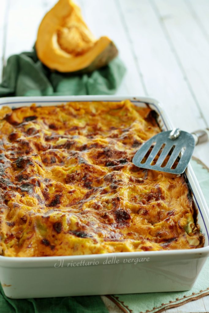 Lasagne avec potiron et fromages