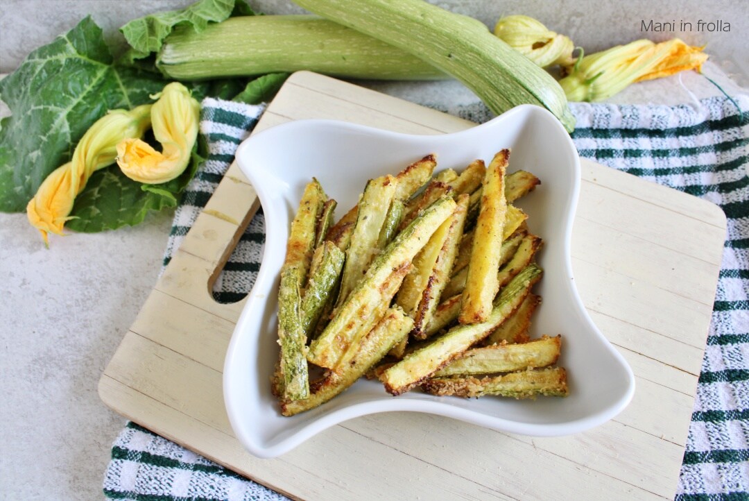Bâtonnets de Courgettes au four